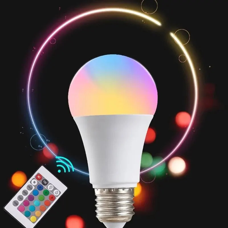 LED Multicolor RGB Bulb with Remote Control