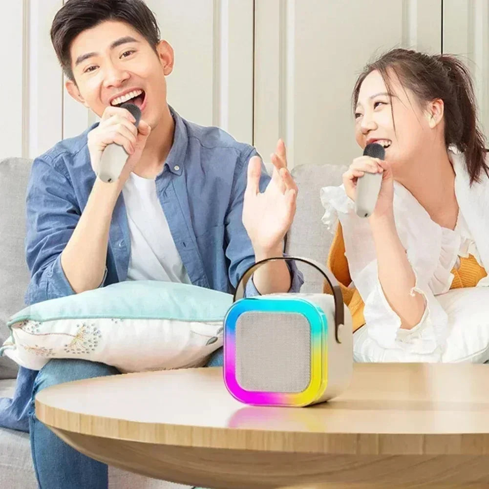 Bluetooth Karaoke Speaker Portable Wireless Home Audio Microphone