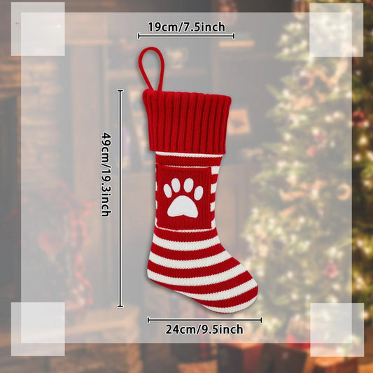 Christmas Knitted Stockings Gift Decoration
