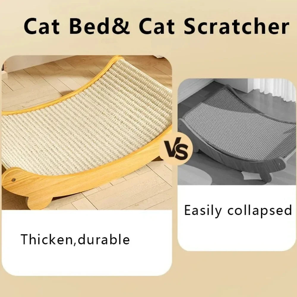 Cat Scratch Board Sisal Detachable Bed with Toy