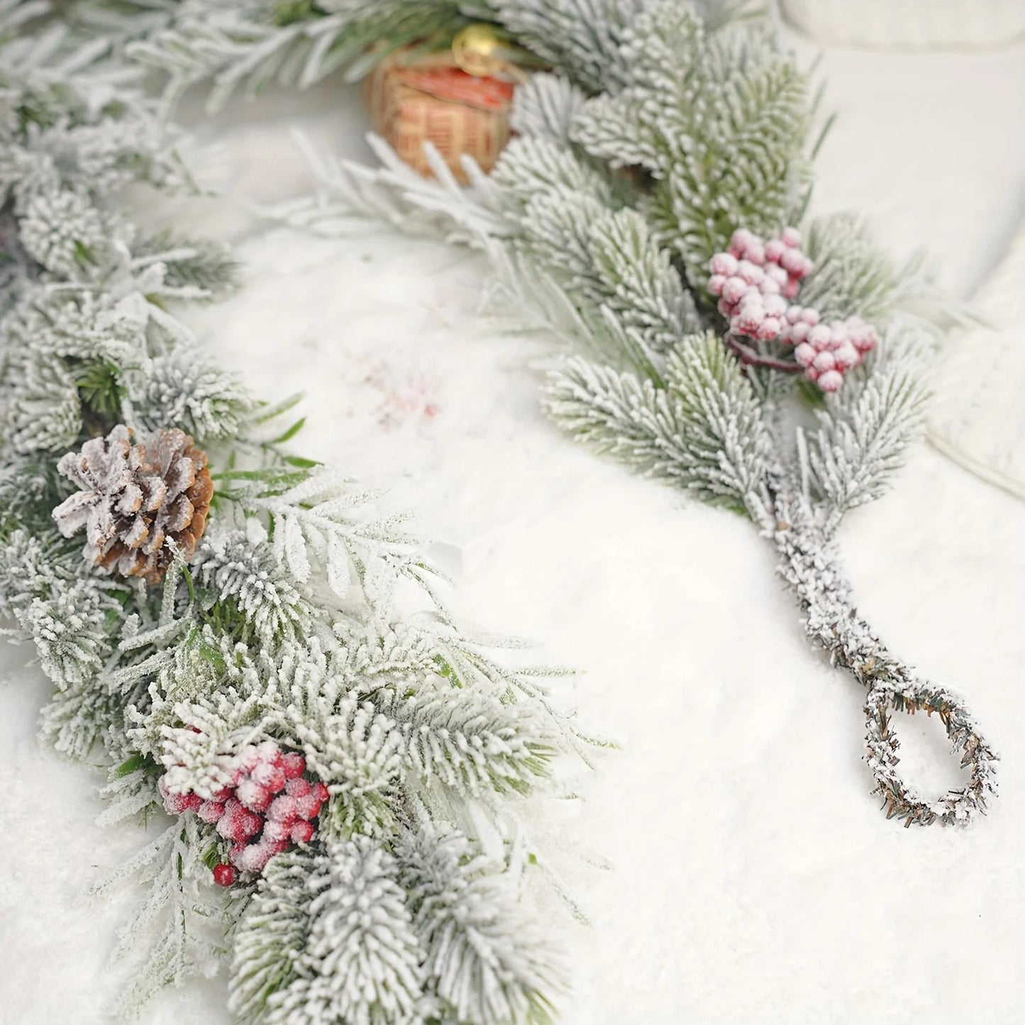 Christmas Wreath with Cold Berry Rattan