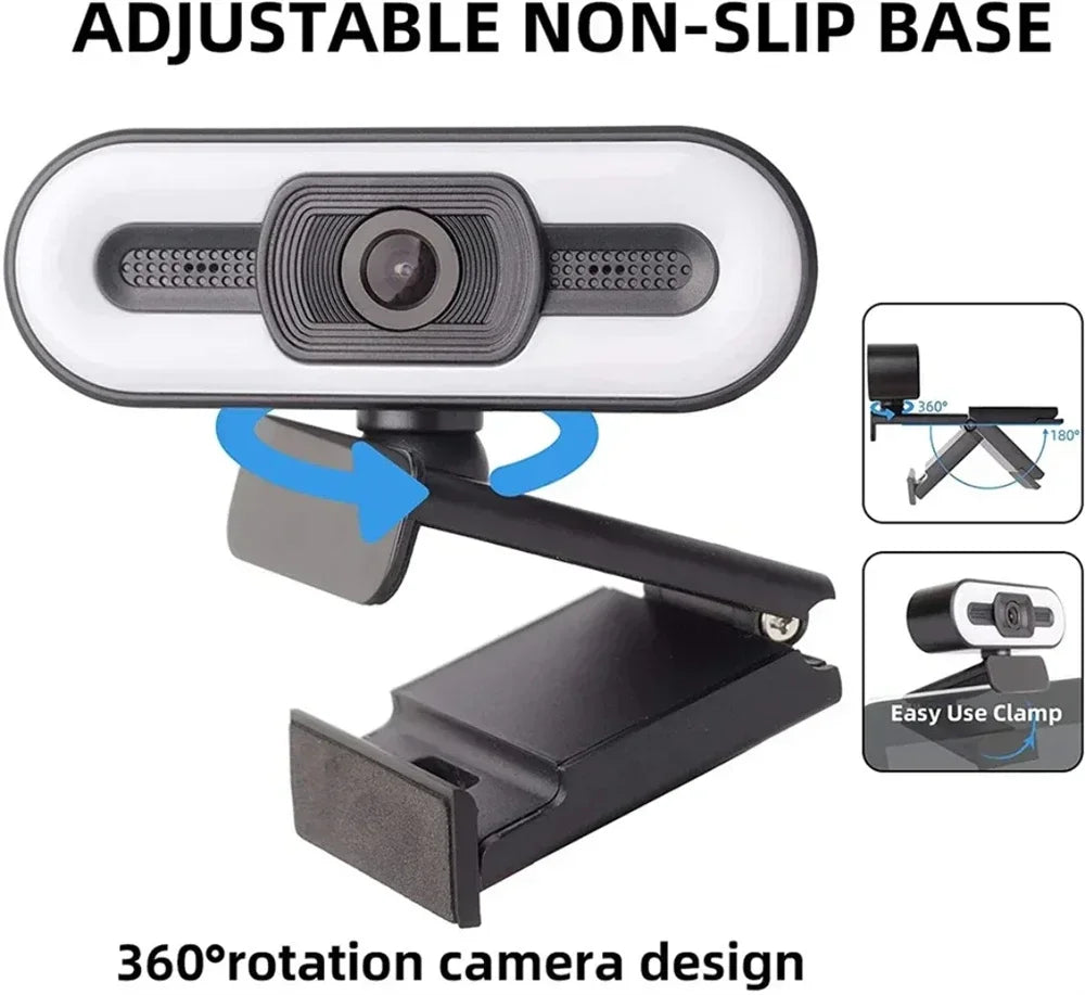 Webcam Full HD 4K Autofocus with Microphone