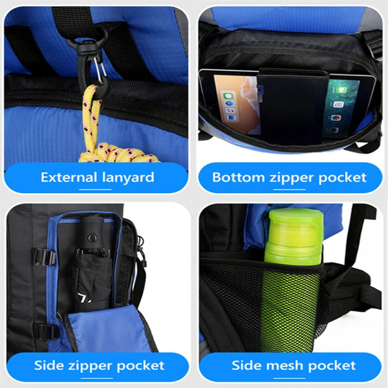 Outdoor Camping Backpack with 90L Waterproof