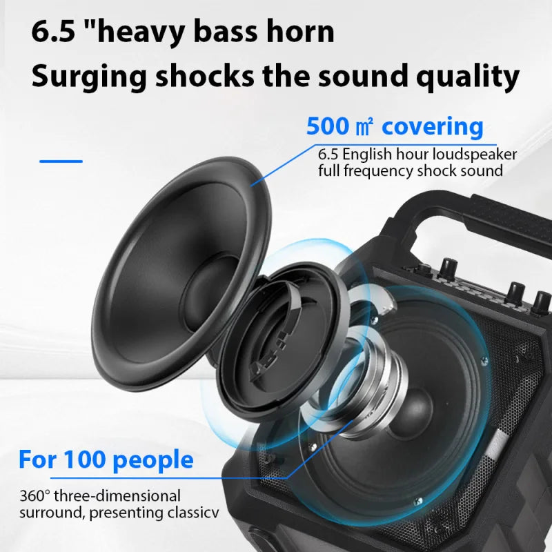 Wireless Karaoke System with Speaker & Microphone Set