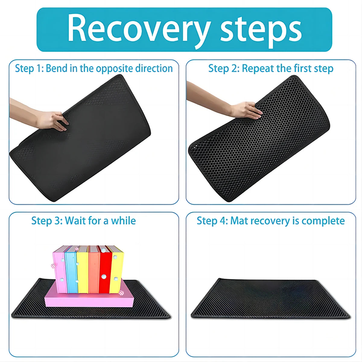 Cat Litter Mat Waterproof Double Layer Washable EVA