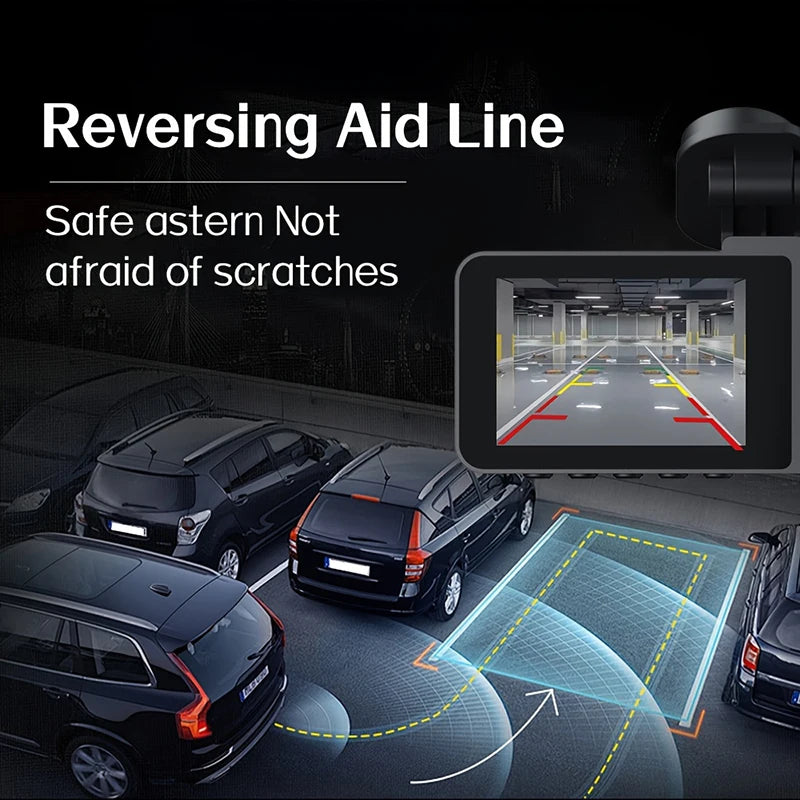 Dashcam Car WiFi Triple Lens 1080P HD Night Vision