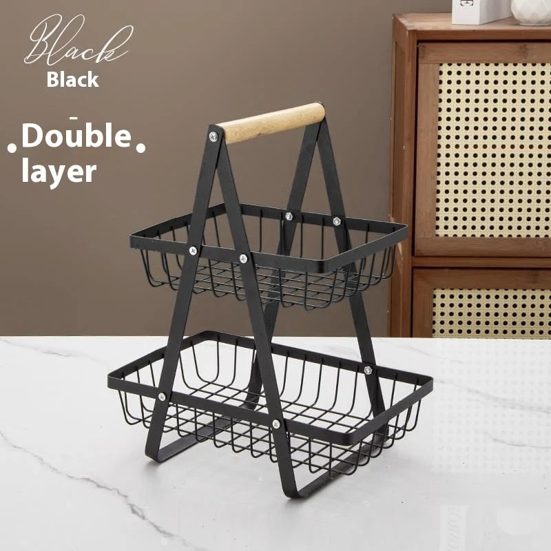 Iron Fruit Basket (Black)