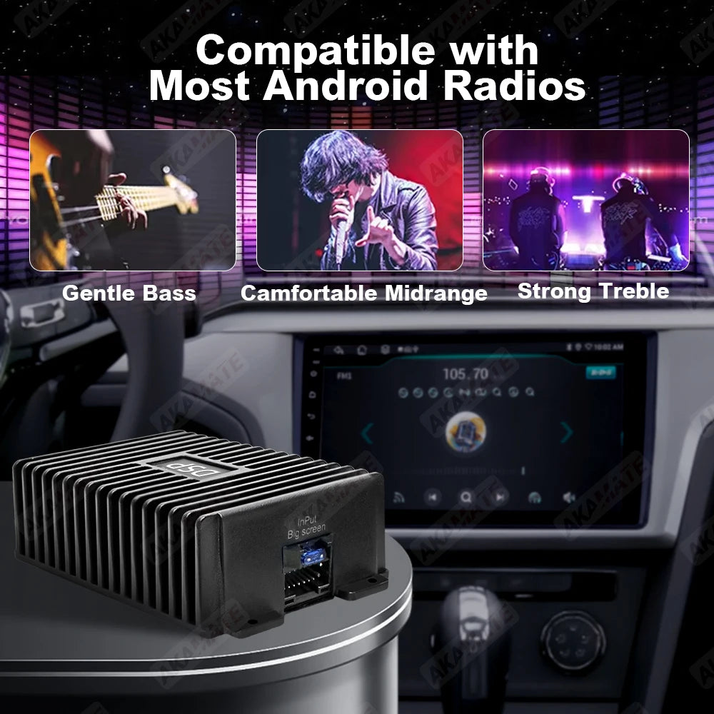 DSP Android Radio 4 Channel Car Amplifier