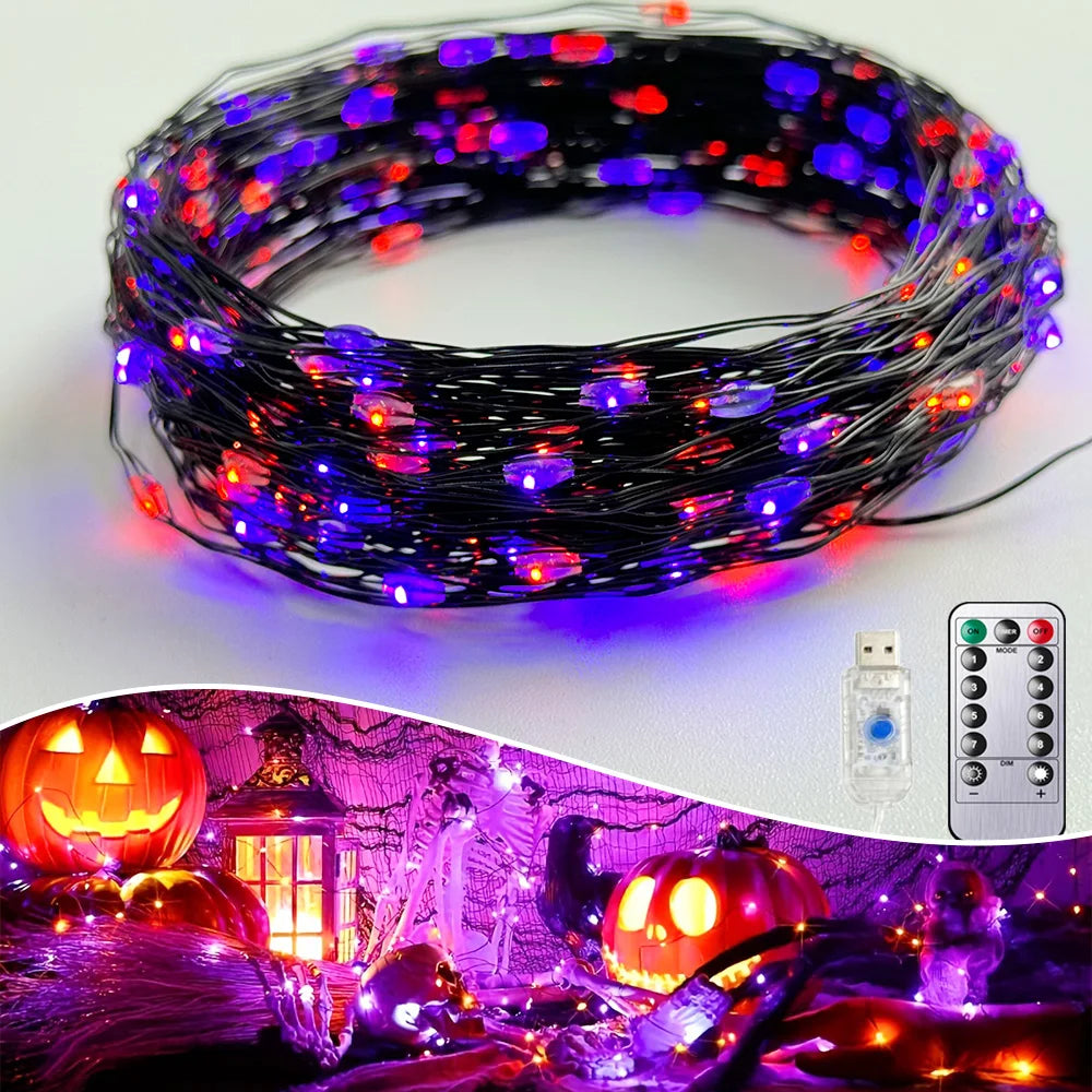 Halloween String Lights with LEDs USB
