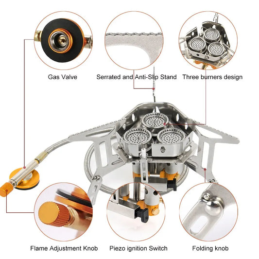 Camping Gas Stove Portable Outdoor Burner