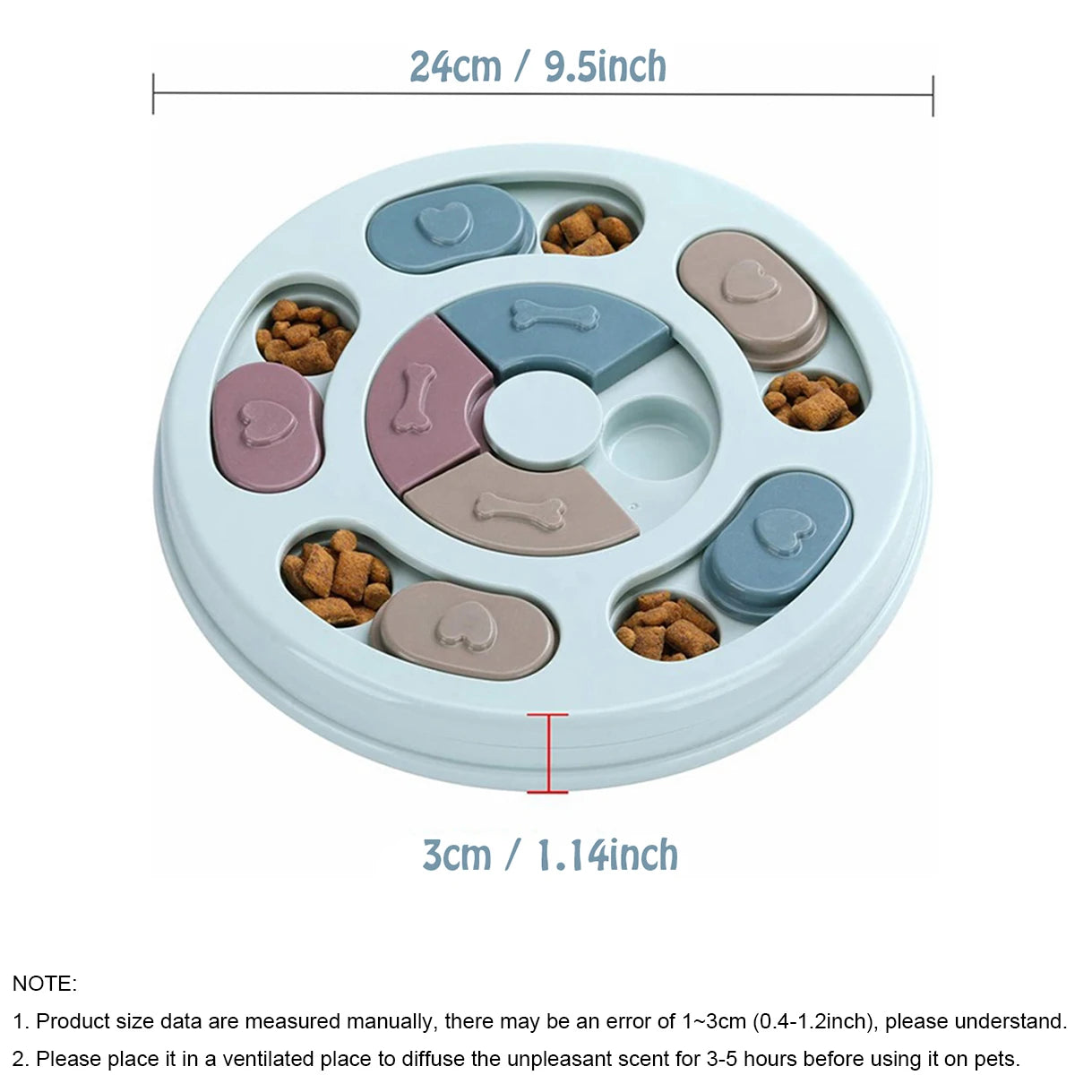 Dog Bowl Slow Feeder Interactive Training Toy