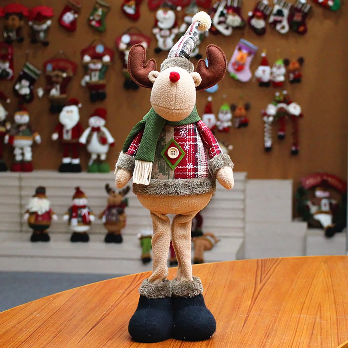Christmas Dolls Santa Reindeer Snowman for Decoration