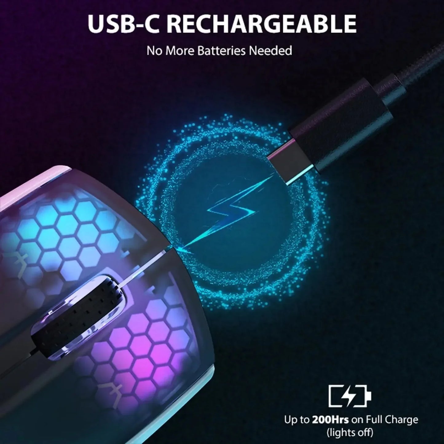 Lightweight Wireless Bluetooth RGB Gaming Mouse