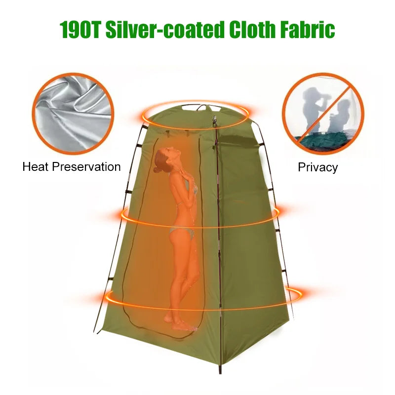 Outdoor Privacy Shower Tent with Waterproof UV Protection