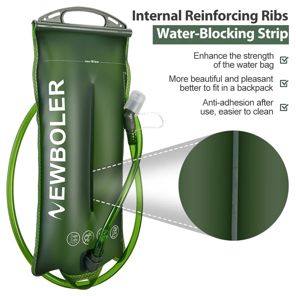 Outdoor Hydration Backpack Water Bladder 2L PEVA Reservoir
