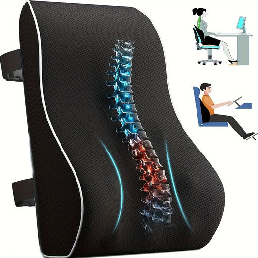Back Cushion Memory Foam Ergonomic Lumbar Support