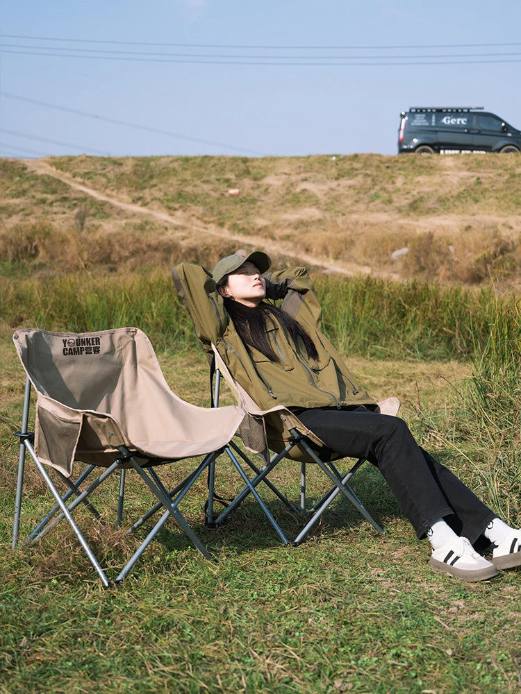 Outdoor Moon Chair with Portable Camping Picnic
