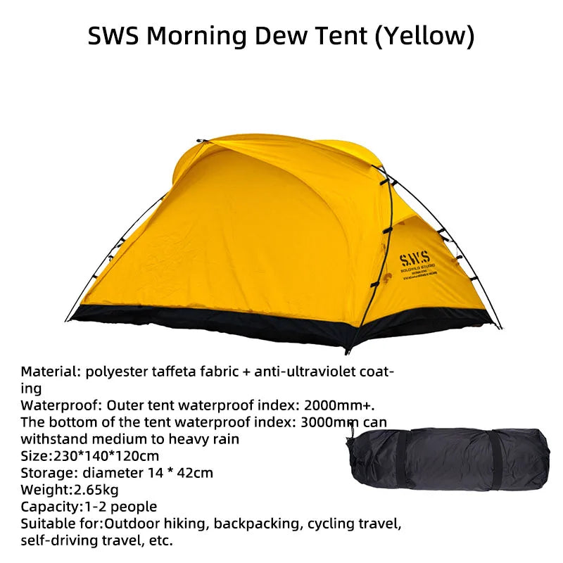Outdoor Camping Tent with Portable Waterproof Lightweight (2 Person)