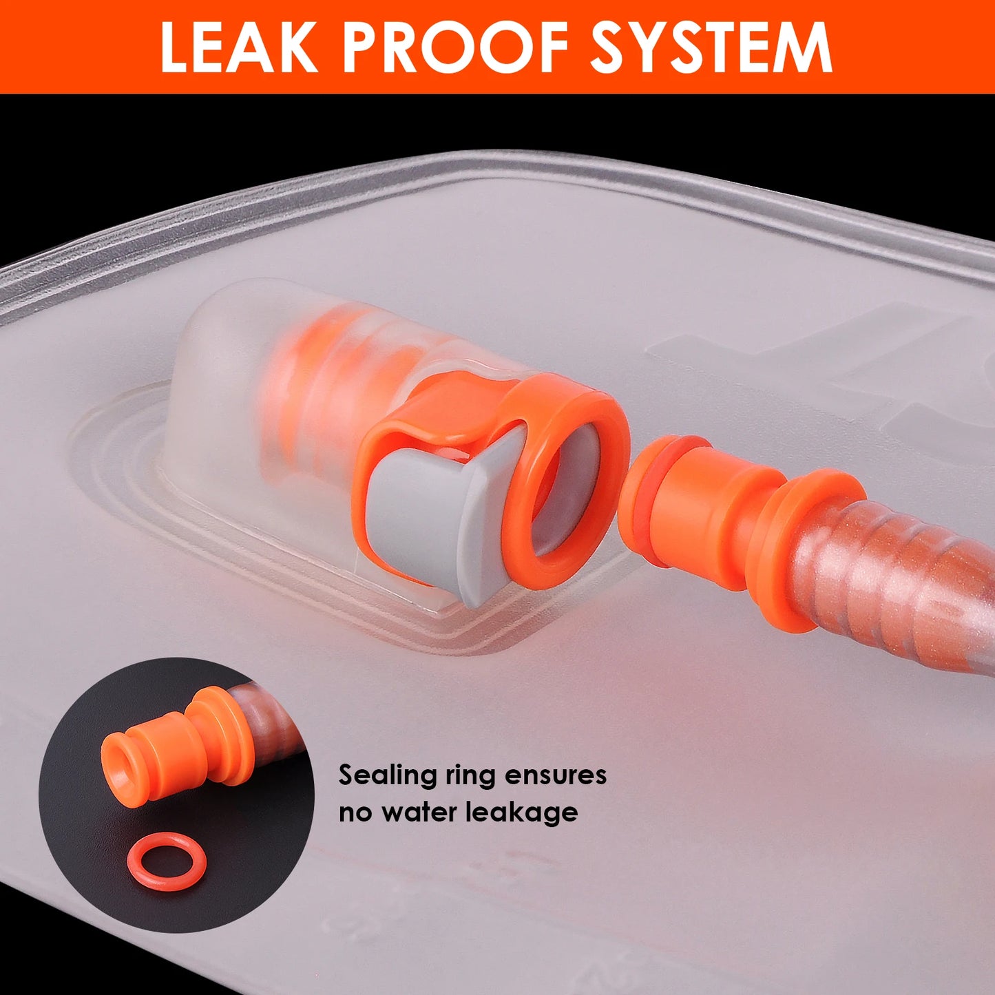 Hydration Bladder with 2L Water Reservoir Bag Leak-Proof
