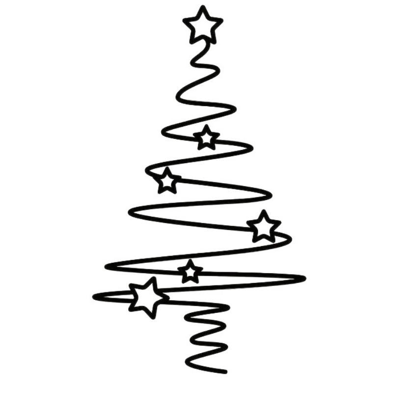 Christmas Tree Metal Wall Art Decor