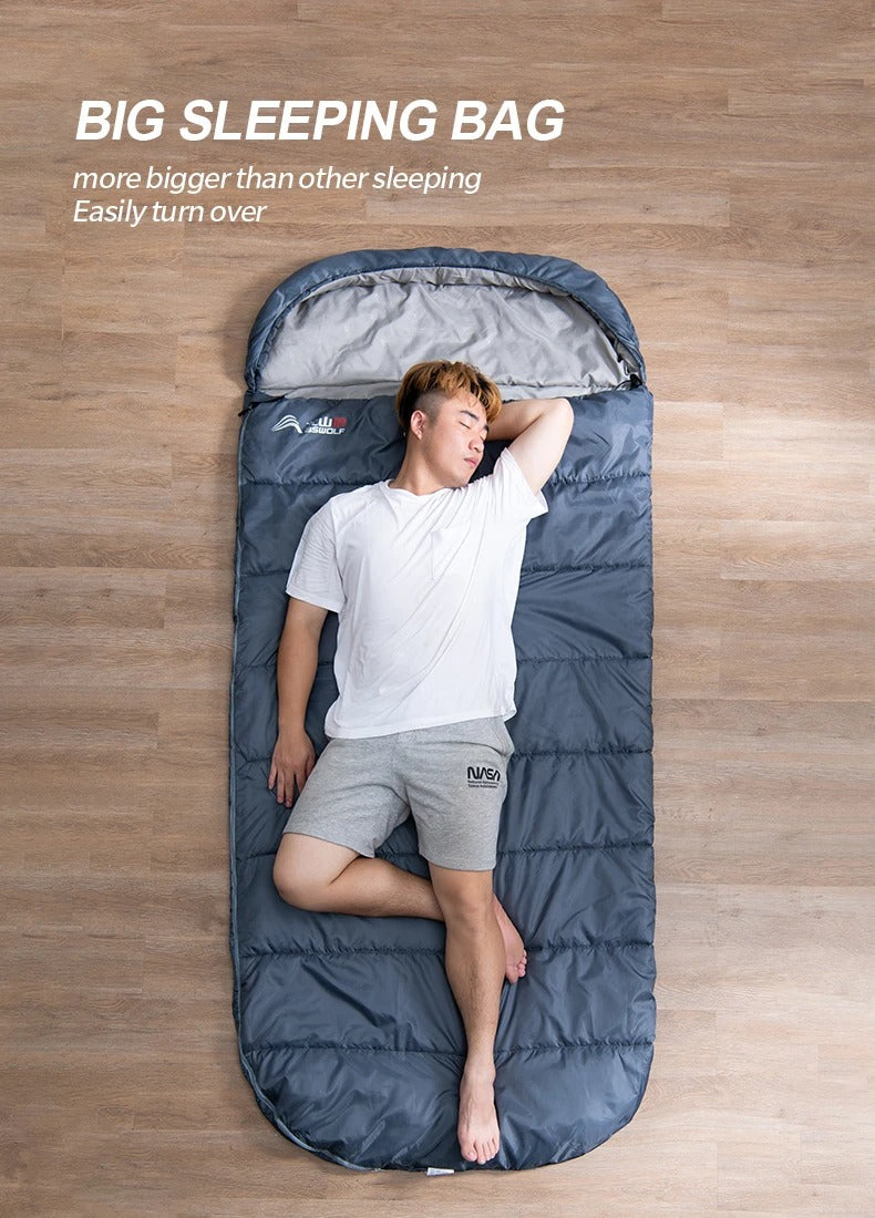Camping Sleeping Bag with Lightweight 3 Season Adult Large
