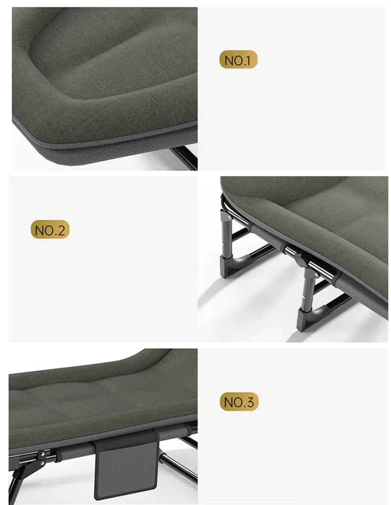 Outdoor Bed Reclining Chair with Adjustable Portable Single