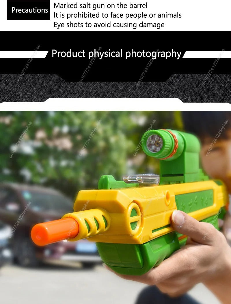 Salt Gun Fly Mosquito Shooter Plastic Toy Rifle