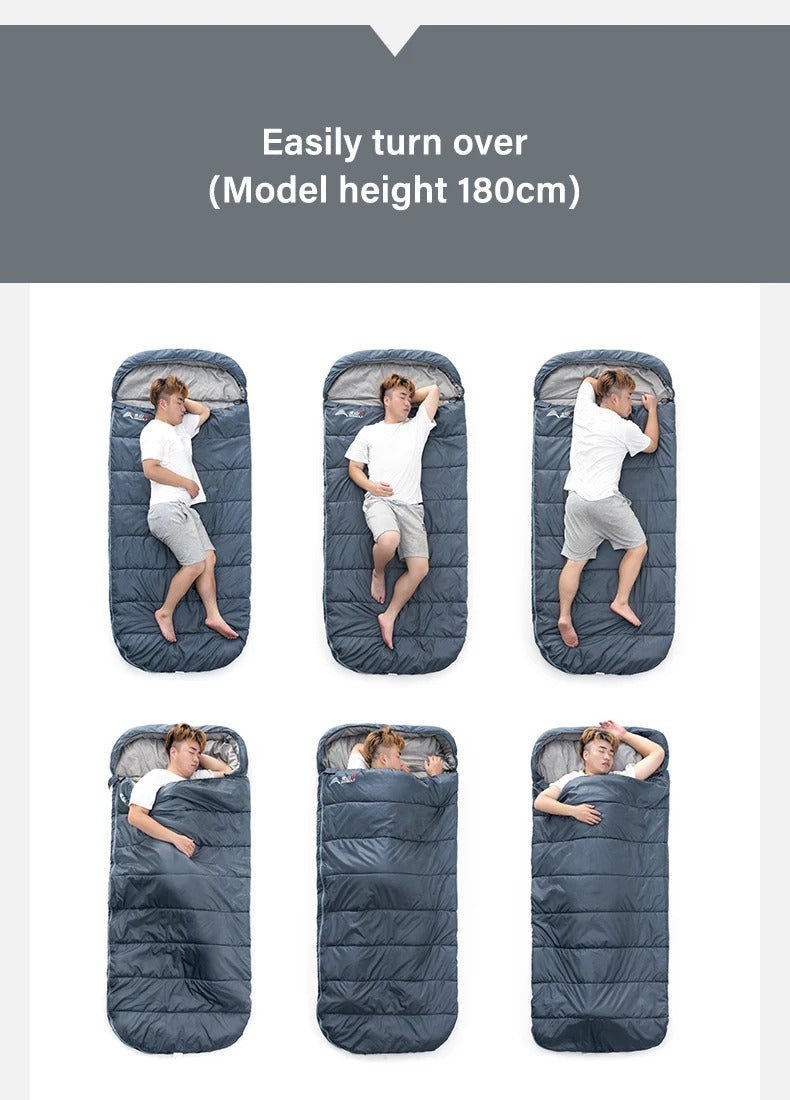 Camping Sleeping Bag with Lightweight 3 Season Adult Large