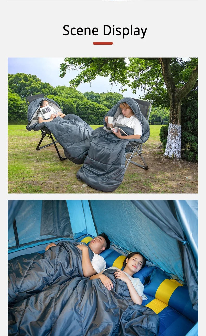 Camping Sleeping Bag with Lightweight 3 Season Adult Large