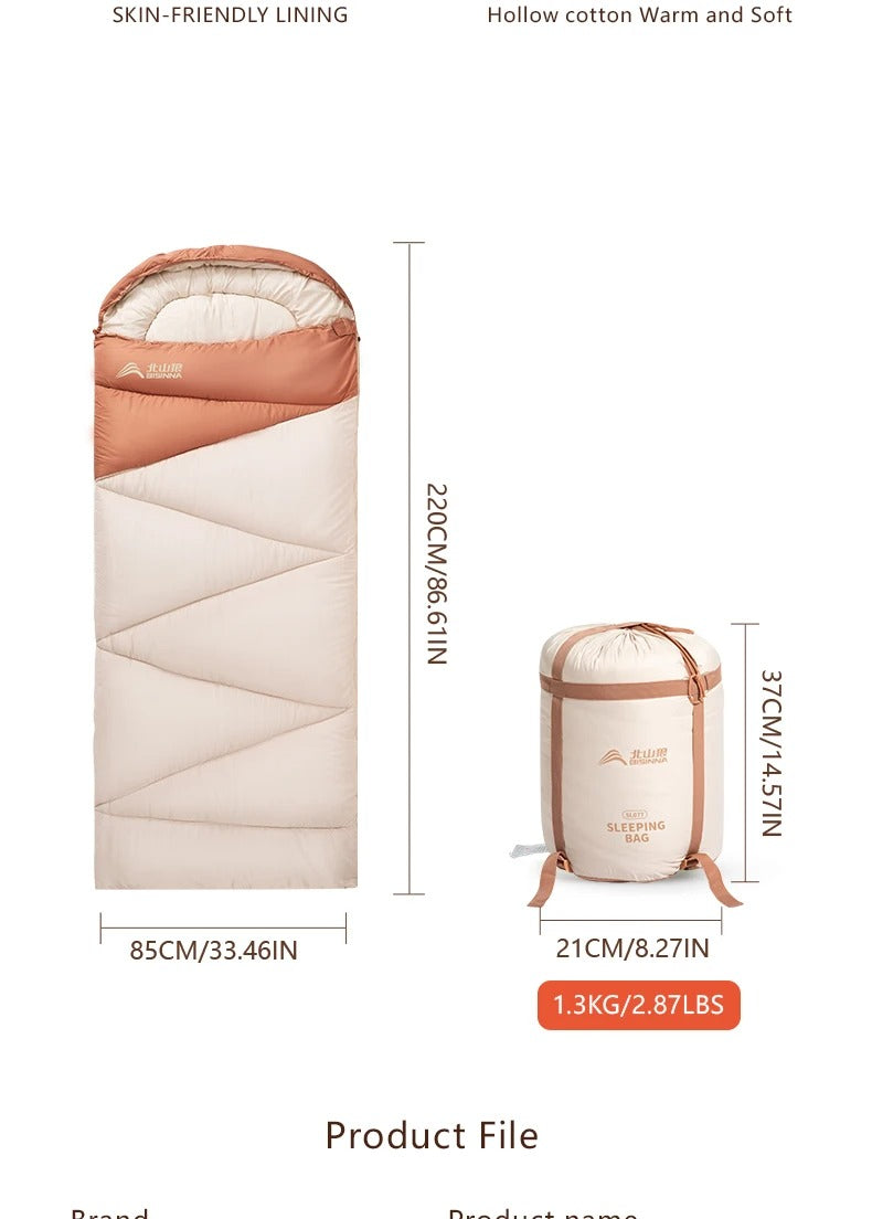 Outdoor Sleeping Camping Bag with Ultralight 4 Season Cotton