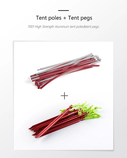 Camping Tent with Waterproof Nylon Backpacking for Hiking