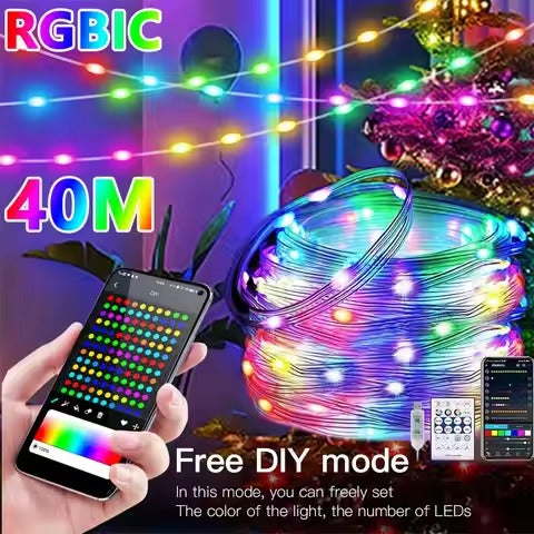 Christmas String Lights with Waterproof RGB LED