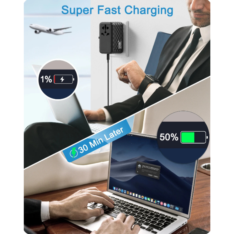 Travel Adapter Universal GaN 120W Fast Charger