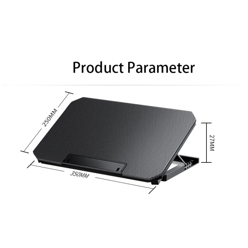 Laptop Cooler Stand Adjustable Dual Fan USB