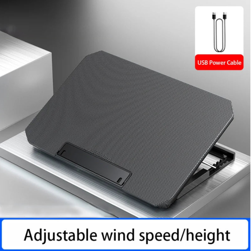 Laptop Cooler Stand Adjustable Dual Fan USB