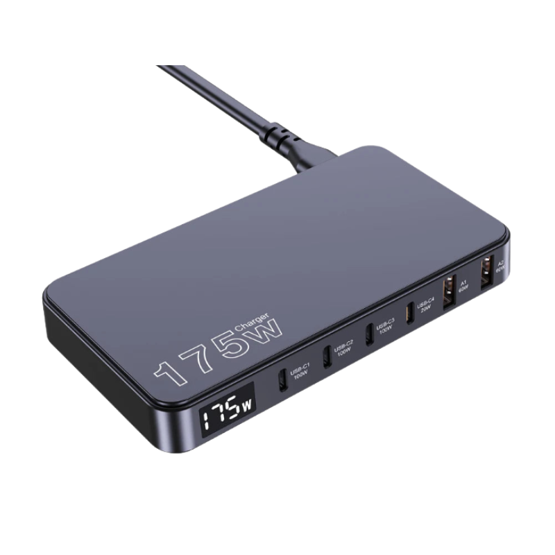 USB Charger GaN 175W 6-Port Fast Charging