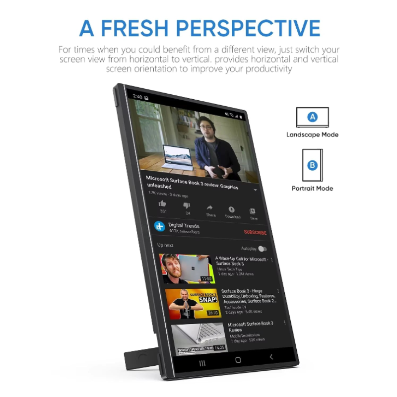 Portable Monitor Screen IPS Display USB-C HDMI 15.6"