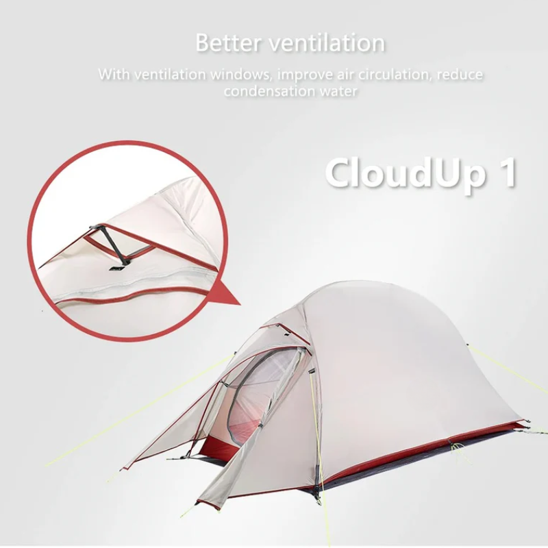 Camping Tent with Waterproof Nylon Backpacking for Hiking