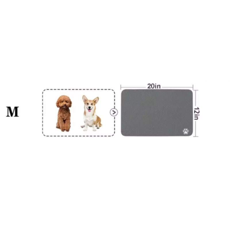 Pet Feeding Mat (Grey)