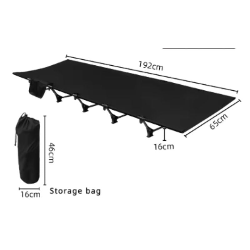 Camping Folding Bed (Black)