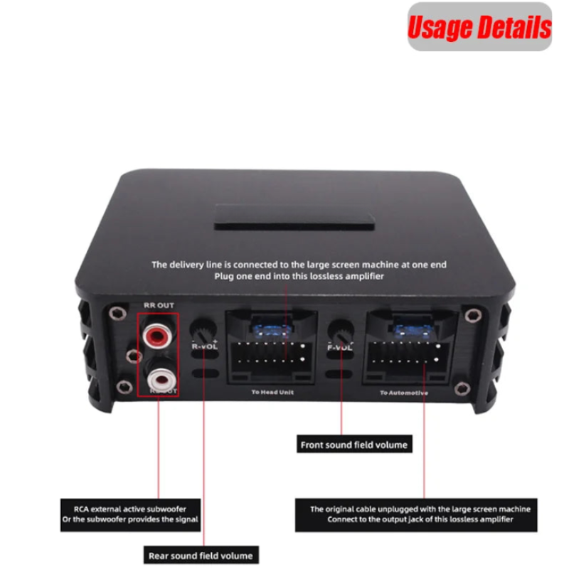 DSP 4x60W Class AB Car Amplifier for Android