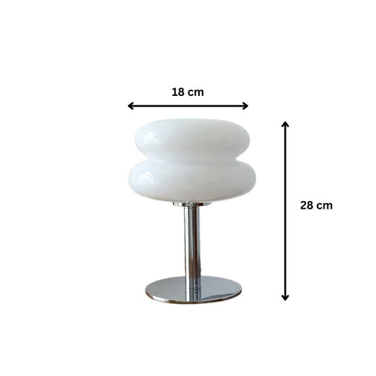 Table Lamp Glass Macaron LED Bedroom Night Light