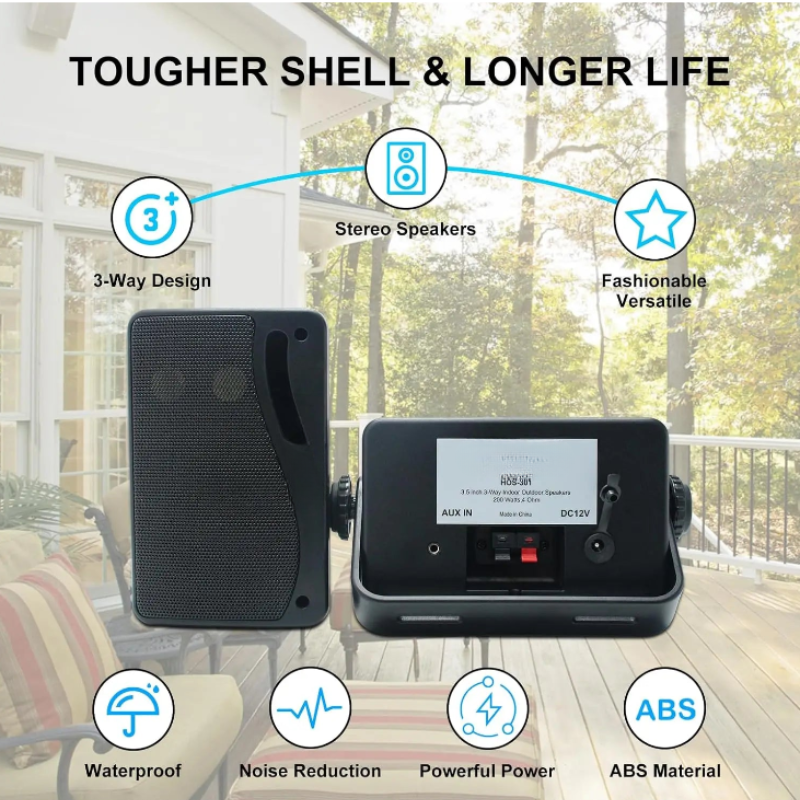 Outdoor Bluetooth Speakers Waterproof 200W Wall Mount