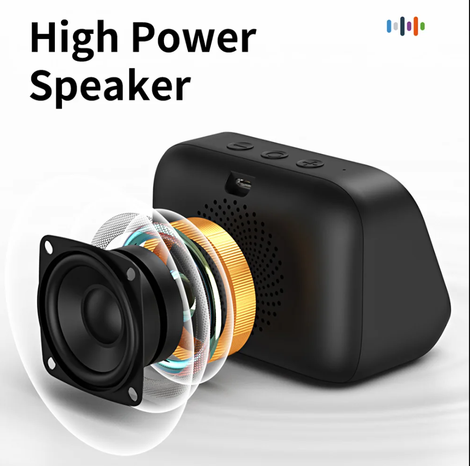 Bluetooth Speaker Alarm Clock with Voice Assistant