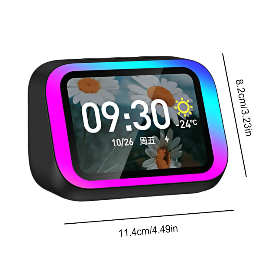 Bluetooth Speaker Alarm Clock with Voice Assistant