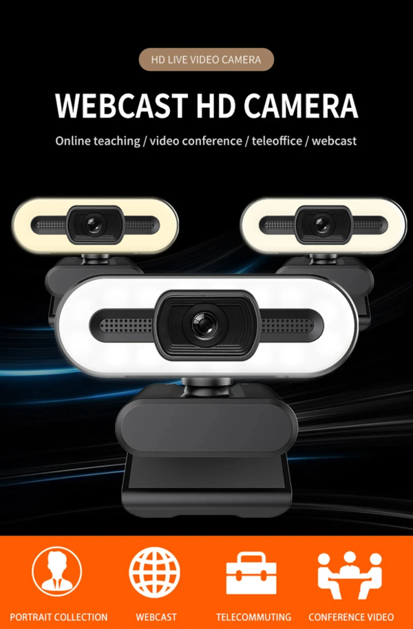 Webcam Full HD 4K Autofocus with Microphone