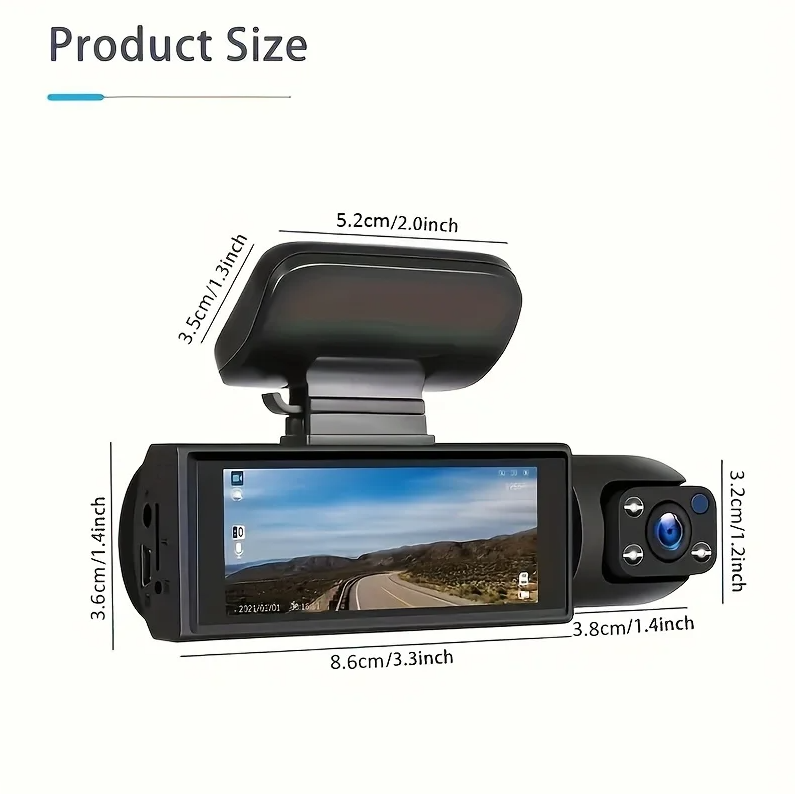 Dash Cam Car WiFi Dual Lens 1080P