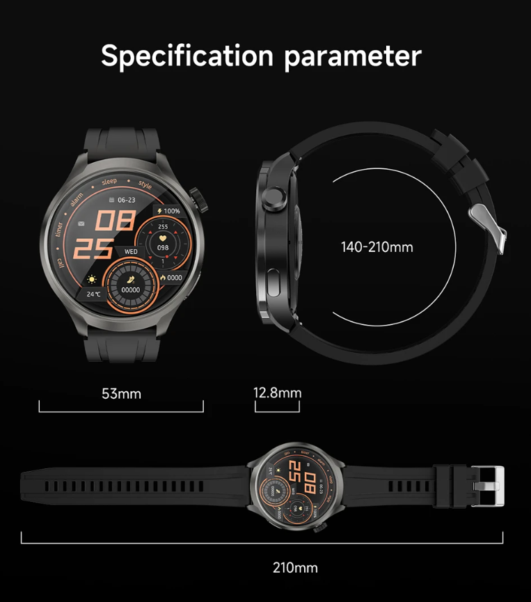 Smart Watch Men Waterproof Fitness GPS Bluetooth Call
