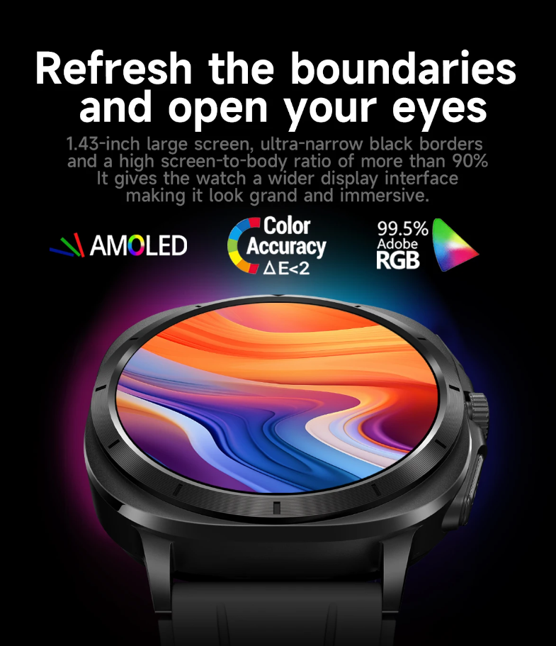 Smart Watch AMOLED ECG NFC Health Tracker