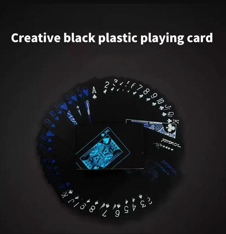 Poker Cards Black Foil Waterproof Limited Edition